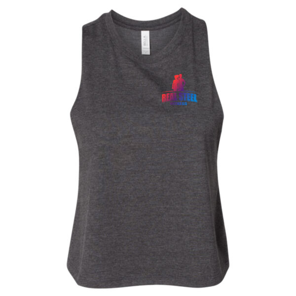Ladies' Cropped Racerback Tank Thumbnail